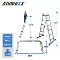 Multi vouwladder Afmetingen