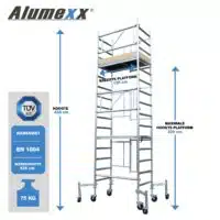 X Up 4.0 Kamersteiger Afmetingen23