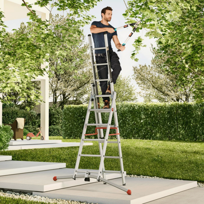 Hailo ProfiLOT S100 3×12 combinatieladder actie Aangepast