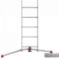 Hailo ProfiLOT S100 3×12 combinatieladder onderbalk schuin Aangepast