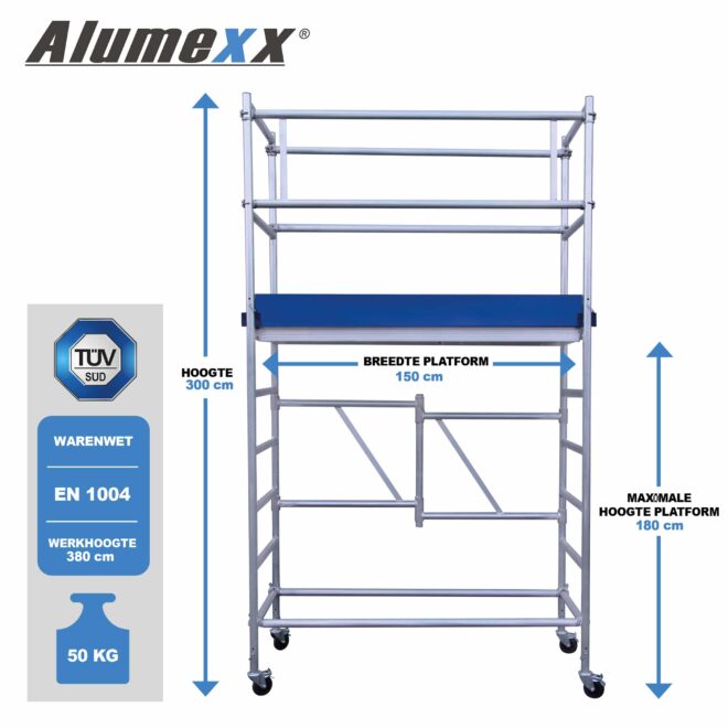 Eco Line AB Kamersteiger Afmetingen8