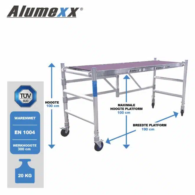 Quicky 2.0 Kamersteiger Afmetingen5