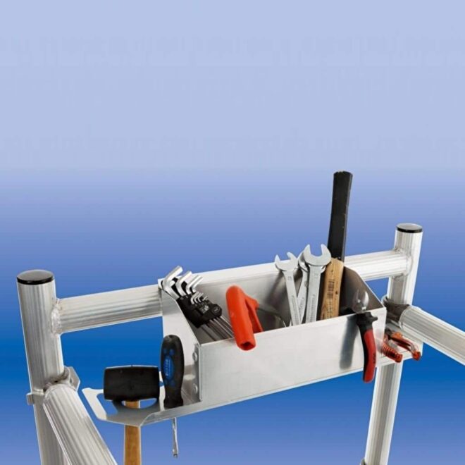 solide gereedschapsbakje ladder steiger 1