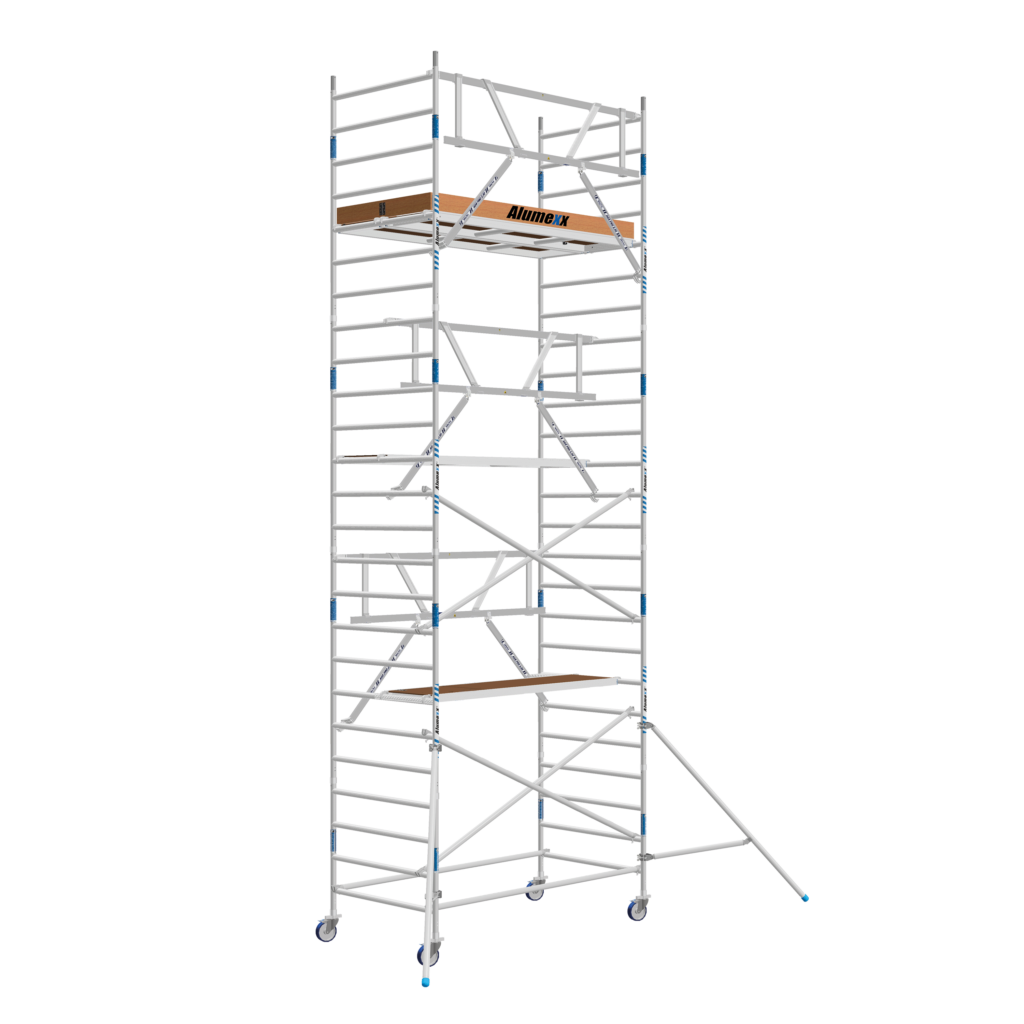 ALX rolsteiger 135 x 8.2m WH met AGS Voorloopleuning - Alumexx