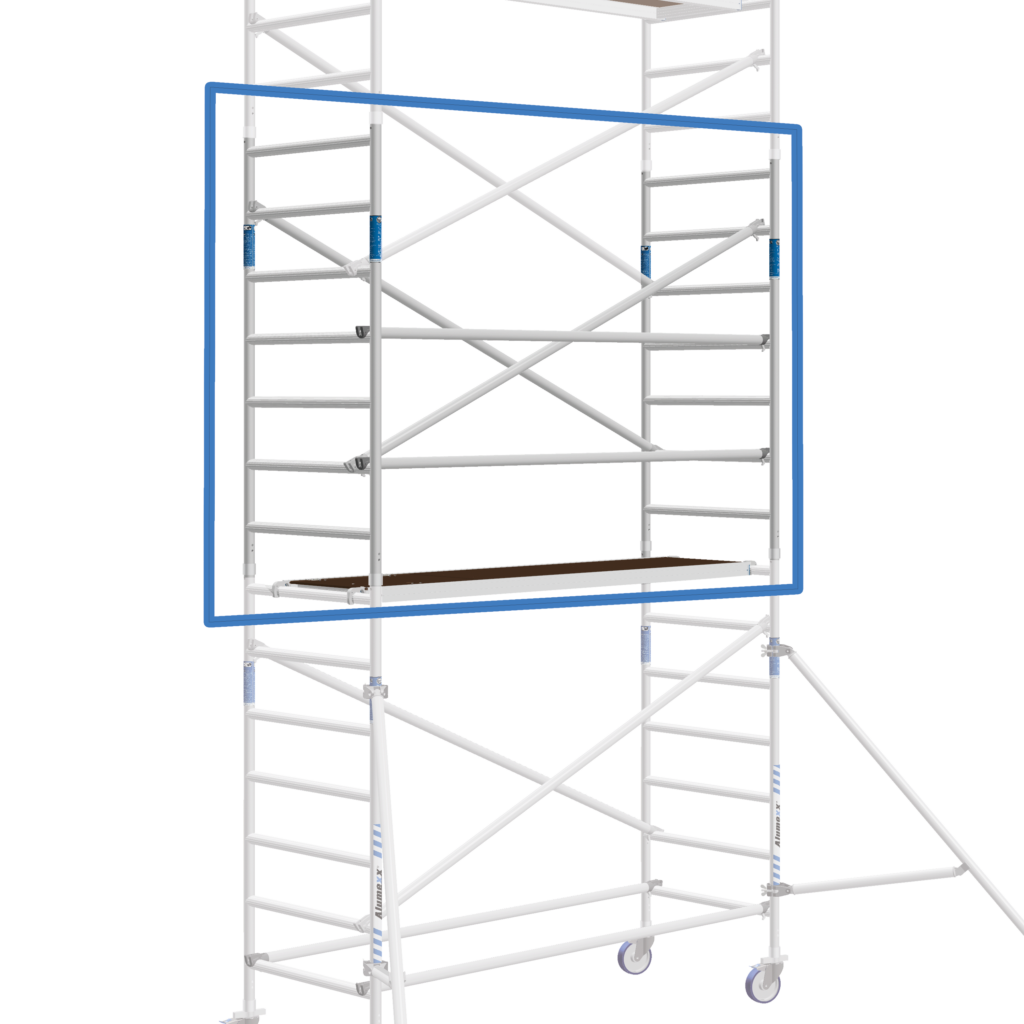 ALX Rolsteiger verhogingsset 90 - Alumexx - Uitbreiding van 2 Meter