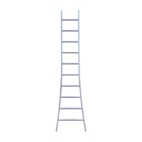 eurostairs eurostairs ladder enkel uitgebogen 1x10