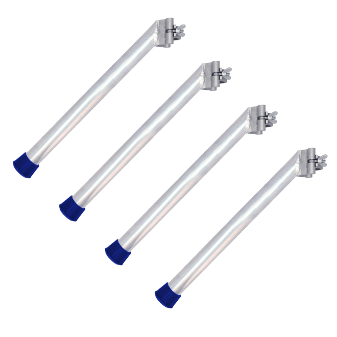 driehoekstabilisator voor kamersteigers 4 stuks Blauw